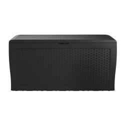 Box záhradný KETER Samoa Rattan Box 270l Graphite