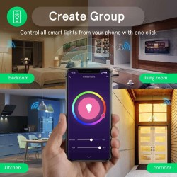 Smart LED žiarovka E27 9W RGB NOUS P3 WiFi Tuya