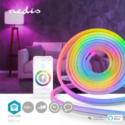 Smart LED pásik 12V 60LED/m IP65 32W RGB NEDIS WIFILN51CRGB 5m WiFi Tuya