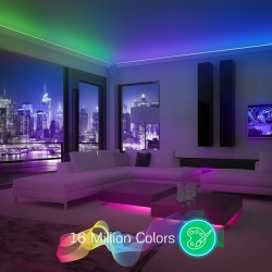 Smart LED pásik 24V 30LED/m IP44 12W RGB NOUS F6 5m Bluetooth Tuya