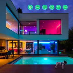 Smart LED pásik 24V 30LED/m IP44 12W RGB NOUS F6 5m Bluetooth Tuya