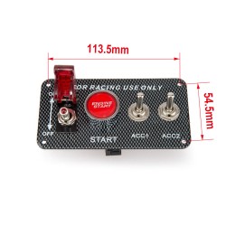 Tlačidlo ŠTART + 3x spínač STU 47160 12V