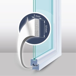 Páska tesniaca DELIGHT 11595WH 10mm/6m
