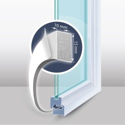 Páska tesniaca DELIGHT 11595WH-15 15mm/5m