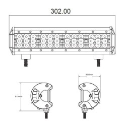 Svetlo na pracovné stroje LED STU wl-8734