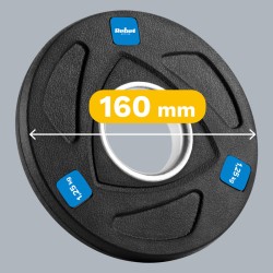 Súprava liatinových závaží REBEL RBA-2107 4x1,25kg
