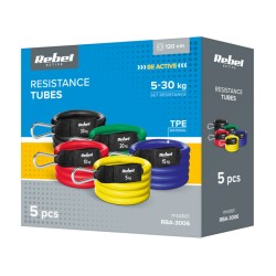 Guma posilňovacia REBEL Power Tube Set 5-30kg 5ks