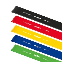 Guma posilňovacia REBEL Mini Band L 2,3-18,2kg 5ks mix color