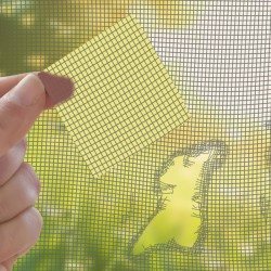 Opravný štvorec k sieťke proti hmyzu GARDEN OF EDEN 10x10cm sivý 4ks