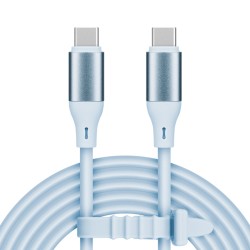 Kábel KRUGER & MATZ KM1269-1BL Basic USB-C/USB-C 1m Blue
