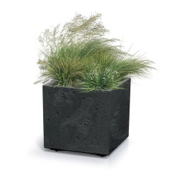 Kvetináč SIERRA SQUARE BETON EFFECT antracit 38,5cm
