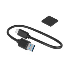 Box pre HDD 2,5" REBEL SATA KOM1201 USB-C 3.1