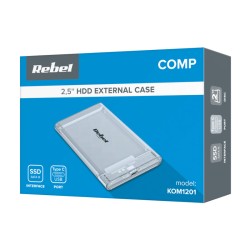 Box pre HDD 2,5" REBEL SATA KOM1201 USB-C 3.1