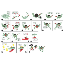 Puzzle 3D dinosaurus 62 dielkov