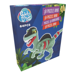 Puzzle 3D dinosaurus 62 dielkov