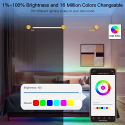 Smart LED pásik 24V RGB MOES LED Light Strip 5m WiFi Tuya