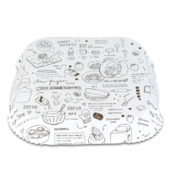 Papier na pečenie BEWELLO BW1031B do fritézy 23x23cm 50ks