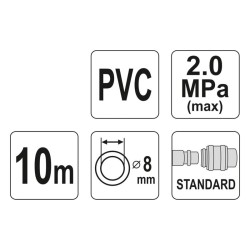 Hadica vzduchová PVC YATO YT-24220 10m