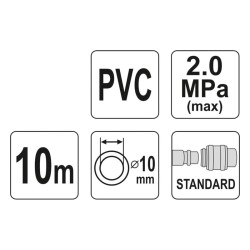 Hadica vzduchová PVC YATO YT-24224 10m