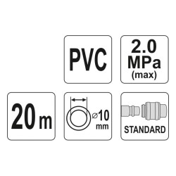 Hadica vzduchová PVC YATO YT-24225 20m
