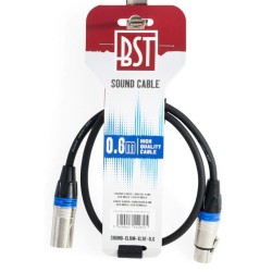 SOUND-XLRM-XLRF-0,6m BST prepojovací kábel