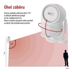 Alarm GoSmart EMOS IP-126L GUARDIAN so senzorom pohybu WiFi Tuya