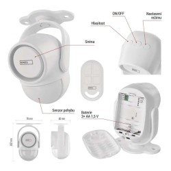 Alarm GoSmart EMOS IP-126L GUARDIAN so senzorom pohybu WiFi Tuya