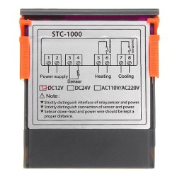 Digitálny termostat STC-1000, rozsah -50~99 ° C, napájanie 12V