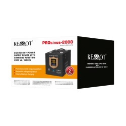 Zdroj záložný KEMOT PROsinus-2000 12V 230V 2000VA 1200W Black
