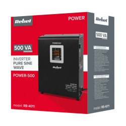 Zdroj záložný REBEL POWER-500 12V 230V 500VA 300W Black nástenný