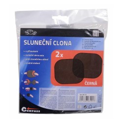 Clona slnečná COMPASS 06101 na bočné okno čierna 2ks