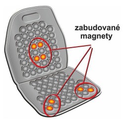 Autopoťah COMPASS 31660 masážný s magnetmi čierny