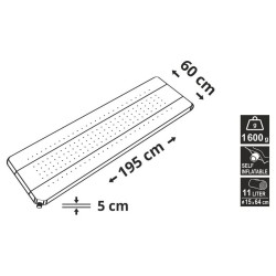 Karimatka samonafukovacia CATTARA 13324
