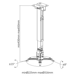 Držiak projektora CABLETECH UCH0101-1