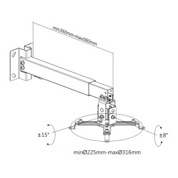 Držiak projektora CABLETECH UCH0101-1
