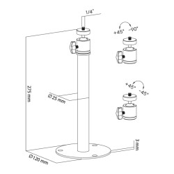 Držiak projektora CABLETECH UCH0258