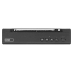 Prenosné rádio EMOS E0090 s Bluetooth, DAB/ DAB+/ FM, čierne