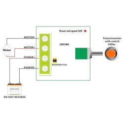 Regulátor otáčok PWM jednosmerných motorov alebo LED svetiel do 2A