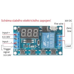 Časovač spínač programovateľný s relé