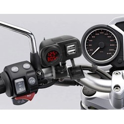 Nabíjačka USB STU 34708 s voltmetrom na motocykel