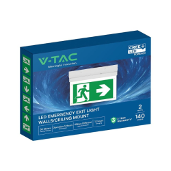 LED núdzové svietidlo s nápisom V-TAC VT-519-C