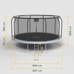 Trampolína REBEL RBA-8005 457cm
