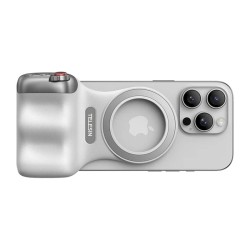 Držiak telefónu MagSafe TELESIN Fun Shot Grip2 White