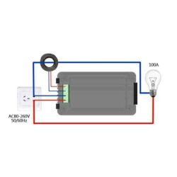 Multitester - wattmeter V-A-P-F-COSfí meter PZEM022