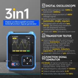 Osciloskop, generátor funkcií a tester súčiastok FNIRSI DSO-TC3