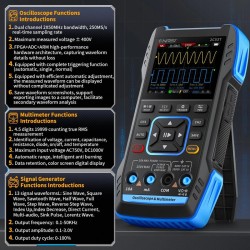 Osciloskop, funkčný generátor a multimeter FNIRSI 2C53T, 50MHz