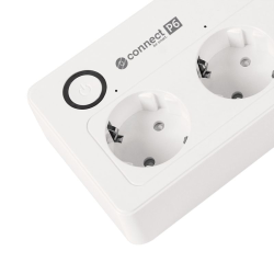 Smart predlžovací kábel 4 zásuvky 1,6m KRUGER & MATZ Connect P6 WiFi Tuya