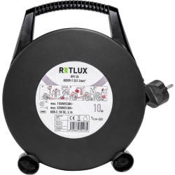 Predlžovací kábel na bubne - 3 zásuvky 10 m RETLUX RPC 55
