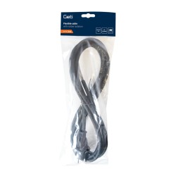 Flexo šnúra gumená 3x2,5mm2 5m čierna GETI