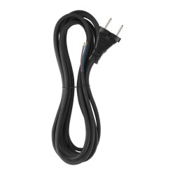 Flexo šnúra guma/neoprén 2x1,0mm2 5m čierna EMOS S03050N